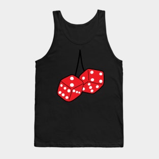 Fuzzy car dice Tank Top